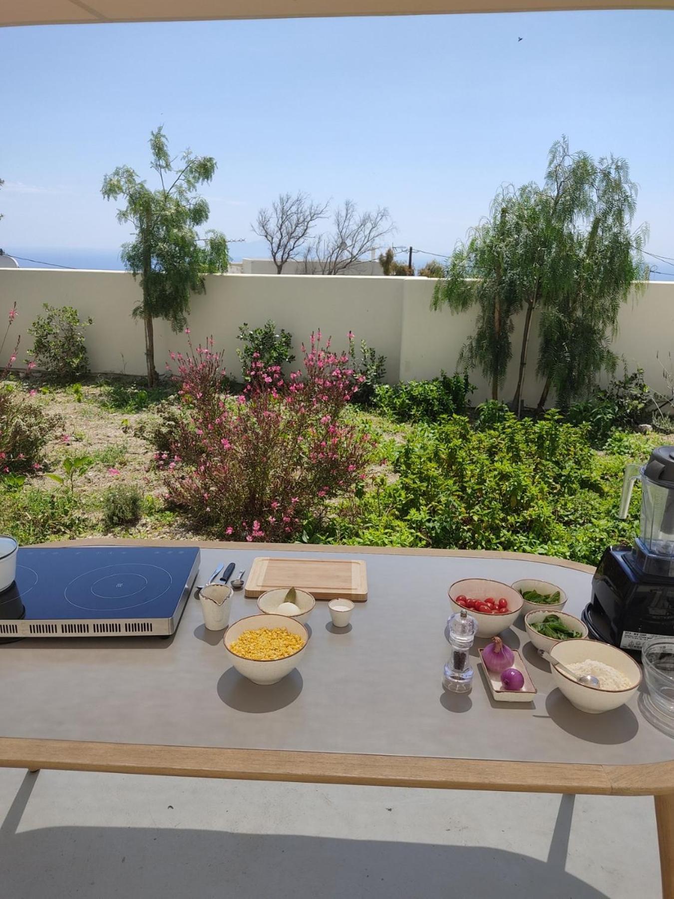 Mod Santorini Vegan Accommodation ثيرا المظهر الخارجي الصورة
